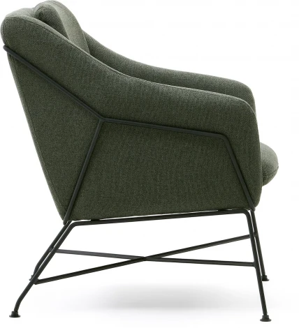 Brida Кресло зеленое на черных стальных ножках La Forma (ex Julia Grup) арт.181451