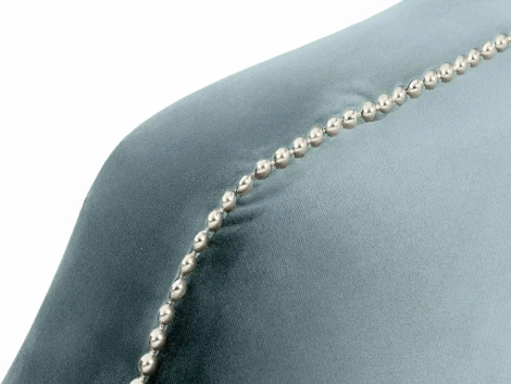 Кровать Queen II Victoria L 1600 ОГОГО (арт.663249), (Ткань/Бирюзовый)