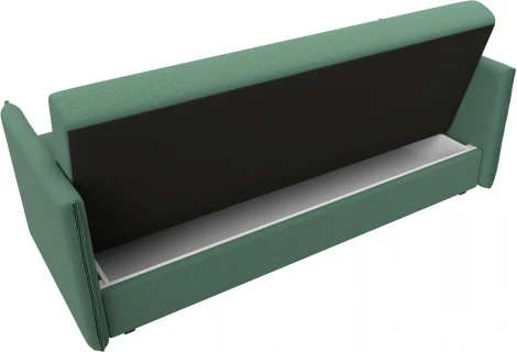 Диван-книжка Лига-018 (Зеленый/Рогожка) Лига Диванов арт.124984