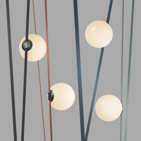 Трековый светильник низкоковольтный для ременной системы LED 48V Denkirs Belty Orb DK5555-BK (шар)