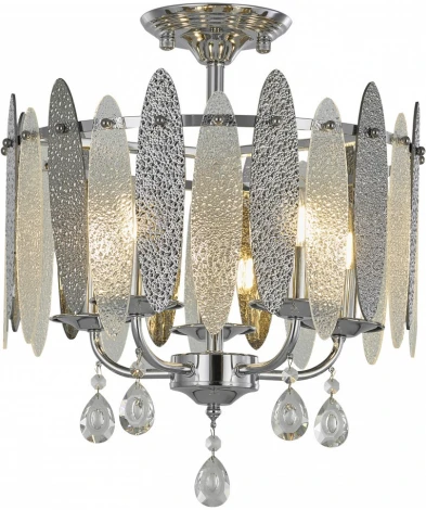 Потолочная люстра хрустальная на штанге Arte Milano Sorrento-4309 374309/5/80/380 CR (220V)