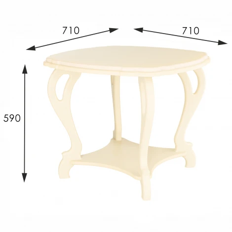 Стол журнальный Кофейный П дуб шампань Л от фабрики Mebelik