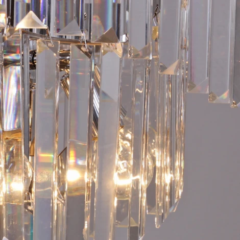 Подвесная люстра хрустальная Reluce 78214-0.4-600 CR (220V, на цепи)