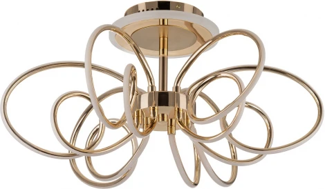 Потолочная люстра RGB на штанге Citilux Salma Smart CL224A162 (LED, 220V, голосовое управление, пульт управления, управление смартфоном, умный дом - Алиса, Маруся, Экосистема Сбер)