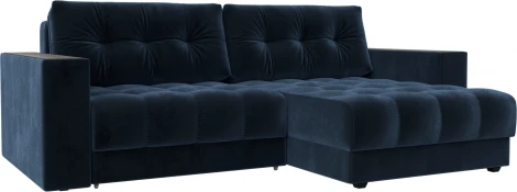 Диван угловой с декором Лига-049 НПБ Лига Диванов (Велюр) арт.128473