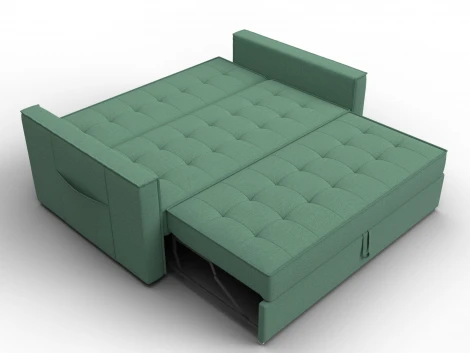 Диван прямой Лига-104 (140) (ЛДСП,Брус,Фанера,Рогожка/Зеленый) Лига Диванов 134862