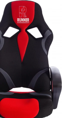Компьютерное кресло игровое Tetchair RUNNER (Ткань/Черный,Красный) 12874