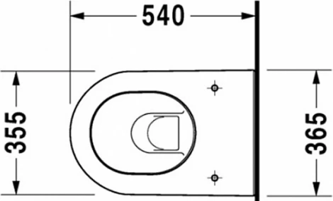 Унитаз подвесной Duravit Darling New 2545090000