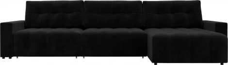 Диван угловой с полками Лига-053 НПБ Лонг Лига Диванов (Велюр) арт.128963