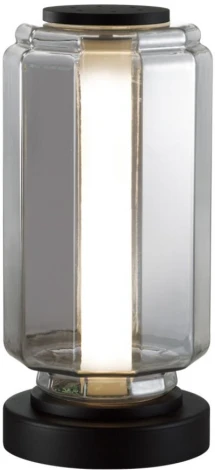 Настольная лампа Odeon Light Jam 5408/10TL черный/дымчатый/металл/стекло/акрил LED 10W 3000K 700Лм (220V, выключатель)