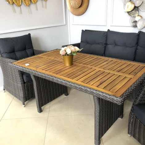 Комплект плетеной мебели AFM-308G Brown/Grey Afina