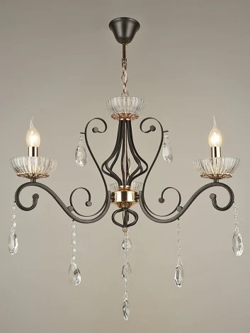 Подвесная люстра Reluce 04456-0.4-03 (220V, подвески, на цепи, подсвечник, свеча)