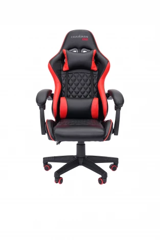 Офисное кресло Chairman CH28 экокожа, черно-красный