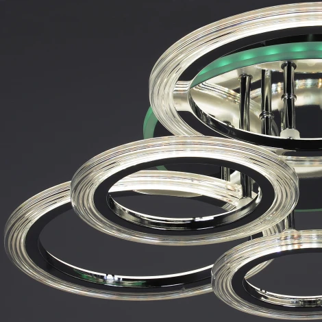 Потолочная люстра светодиодная на штанге с пультом Reluce 09812-3.3-3+3D CR (RGB) (220V)