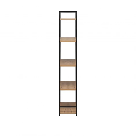 Стеллаж Leset Стилвуд 25 широкий, 5 полок 4687207095464 Металл, Черный