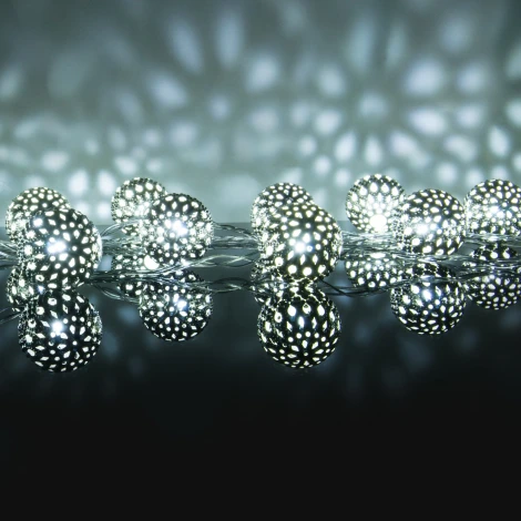 Гирлянда Eurosvet 400-003 хром перламутровый с эффектом мерцания