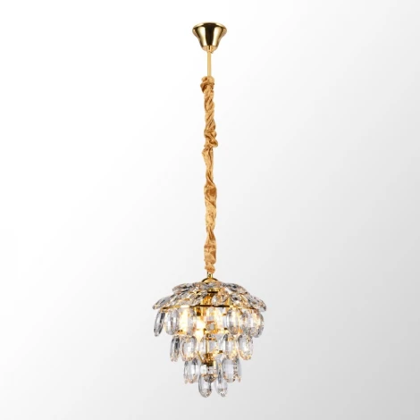 Подвесной светильник Lussole Presidio LSP-6012 (220V, хрусталь, на цепи)