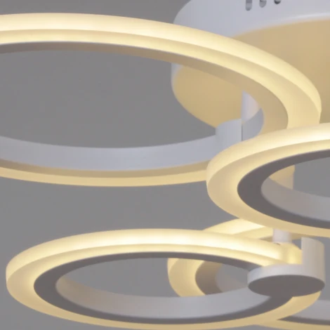 Потолочная люстра светодиодная на штанге с пультом регулировкой яркости и цветовой температуры Reluce 09502-0.3-3+3 WH (220V)