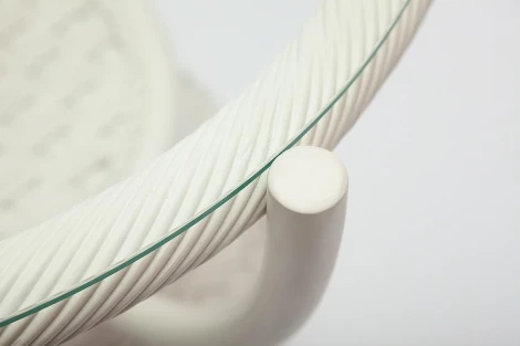 Столик кофейный Andrea ротанг, D60х50см, TCH White (белый) Tetchair 10171