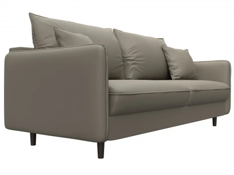 Диван прямой Лига-064 НПБ (ДСП/Дерево/Экокожа/Бежевый) Лига Диванов 129927