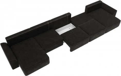 Диван п-образный Лига-048 НПБ МегаЛонг Лига Диванов (Велюр) арт.128323