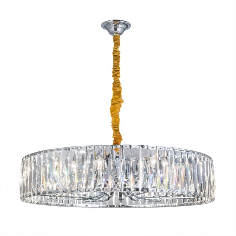 Подвесная люстра Eletto EL321P10 (220V, хрусталь, подвески, на цепи, круглые)