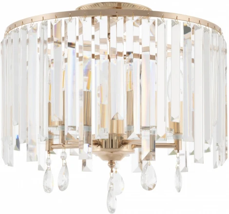 Потолочная люстра хрустальная на штанге Arte Milano Sorrento-2509 372509/5/400 GD (220V)