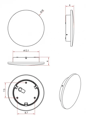 Настенный светильник уличный Arte Lamp Nimbo A1510AL-1WH