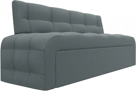 Диван кухонный прямой Люксор (Серый/Рогожка) Лига Диванов арт.125822