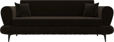 Диван-книжка Лига-045 (Коричневый/Микровельвет) Лига Диванов арт.122334