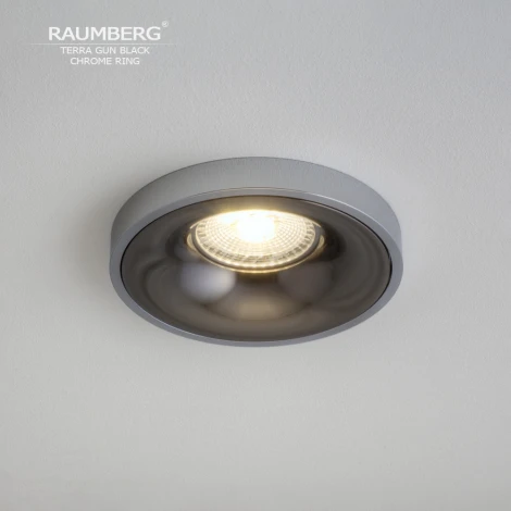 Встраиваемый светильник Raumberg TerraGBk\Ch Gun Black\Chrome