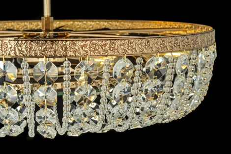 Потолочная люстра буше Arti Lampadari Favola E 1.4.45.502 G (220V, хрусталь, кольцо)