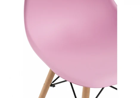 Пластиковый стул Woodville Eames PC-015 light pink 11897