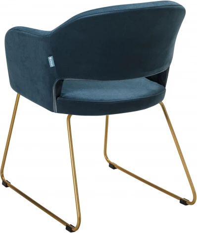 Кресло Oscar Diag blue/Линк золото R-Home арт.410118164h_Diagblue