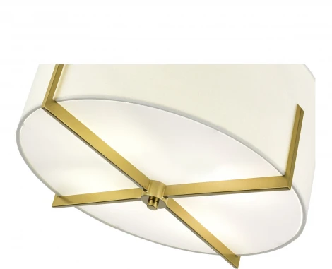 Потолочный светильник Evoluce Linton SLE3010-302-04 Латунь/Бежевый E27 4*60W