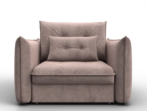 Кресло Лига-100 НПБ (ДСП,Фанера,Велюр/Бежевый) Лига Диванов 137000