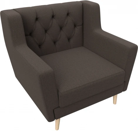 Кресло Брайтон Люкс (Коричневый/Рогожка) Лига Диванов арт.125038