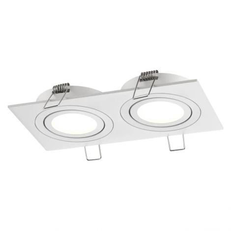 Светильник встраиваемый поворотный Novotech Morus 371021 белый IP20 GU10 2*50W 220-240V