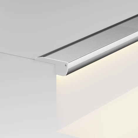 Алюминиевый профиль встраиваемый в пол 59x20 серебро 2 м Maytoni Led Strip 636025