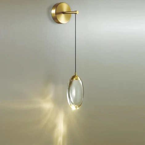 Бра светодиодное Odeon Light Loop 7159/3WL бронза/хрусталь/металл IP20 LED 3W 400Лм 3000K 220V