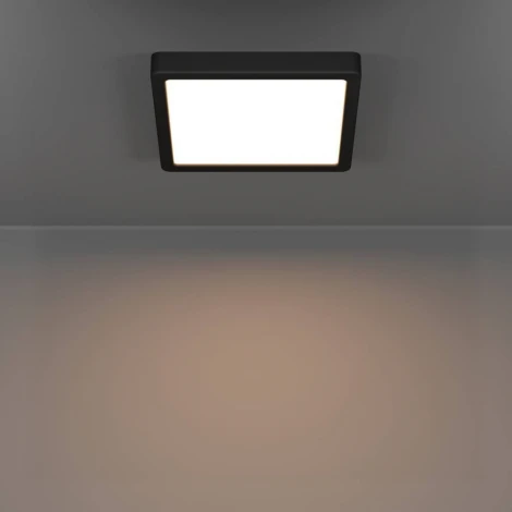 Настенно-потолочный светильник с регулировкой цветовой температуры Eglo Fueva 6 901329 10,5W(LED) 2700K, 4000K, 6500K, пластик, черный, белый