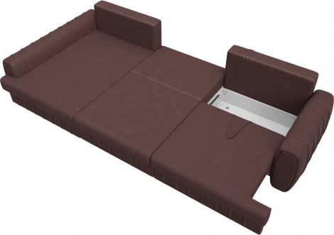 Диван угловой Лига-057 НПБ Лонг угол левый Лига Диванов (Замша) арт.129312L