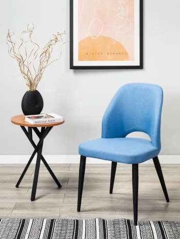 Стул R-Home Ledger Голуб Эко Чёрн 41012300Э_ГолубЧёрн