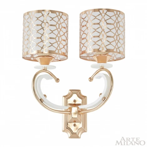 Бра Arte Milano Florentia-1237 301237/2W Wh/Gd (220V)