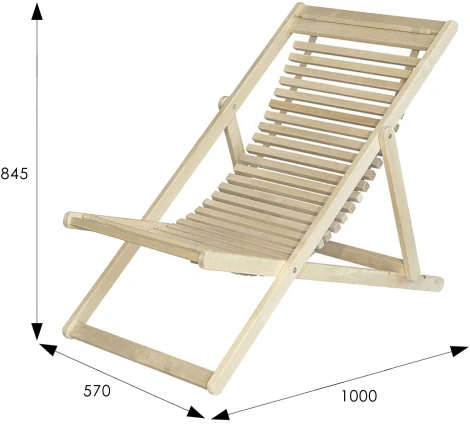 Шезлонг 22 от фабрики Mebelik