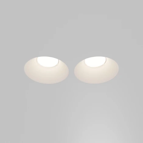 Встраиваемый светильник Maytoni Technical Gyps Modern DL129-GU10-02-W