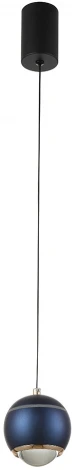 Подвесной светильник Crystal Lux CARO SP LED BLUE (220V, на проводе, шар)