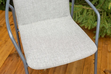 "Марокко" стул из текстилена nanotex, алюминиевый каркас, цвет серый 4SIS 1-101360-RAL7024