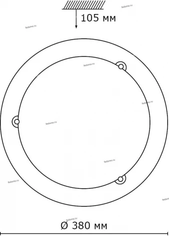 Настенно-потолочный светильник Sonex Riga 215