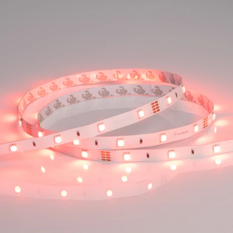 Светодиодная лента RT-B30-10mm 24V RGB (7.2 W/m, IP20, 5060, 5m) (Arlight, Открытый) 022066(2)